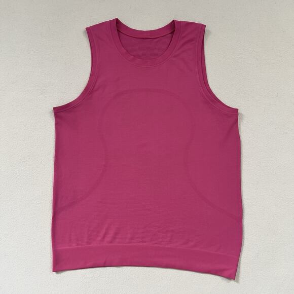 Lululemon Women Sonic Pink Swiftly Breathe Muscle Relaxed Tank Sleeveless Top 6 - Picture 1 of 6